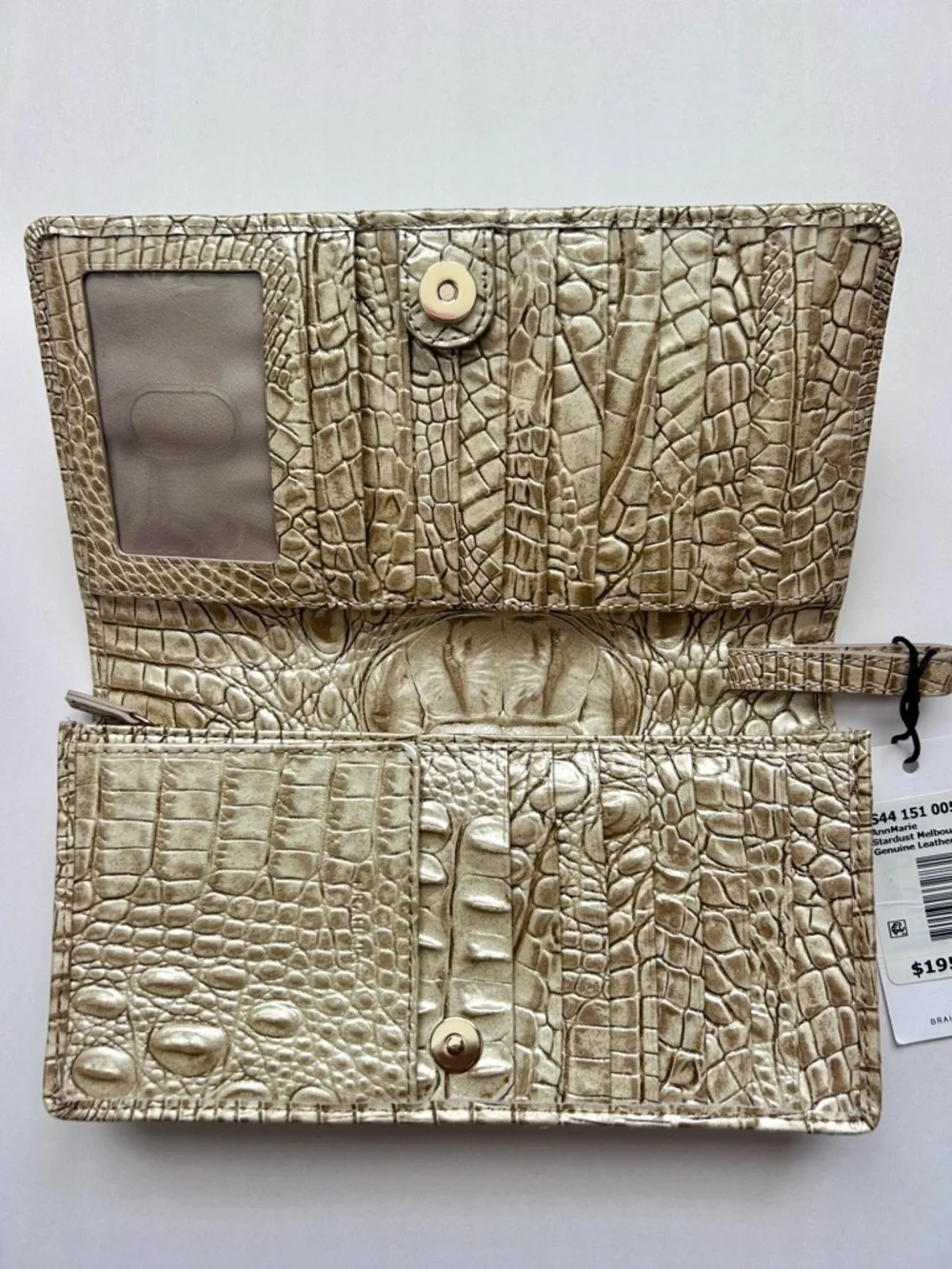 Brahmin AnnMarie Wallet Stardust Melbourne Genuine Leather Clutch Wristlet NWT